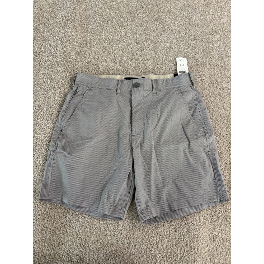 Abercrombie & Fitch All Day Plain Front Shorts Mens 31 Striped 7" Chino NWT